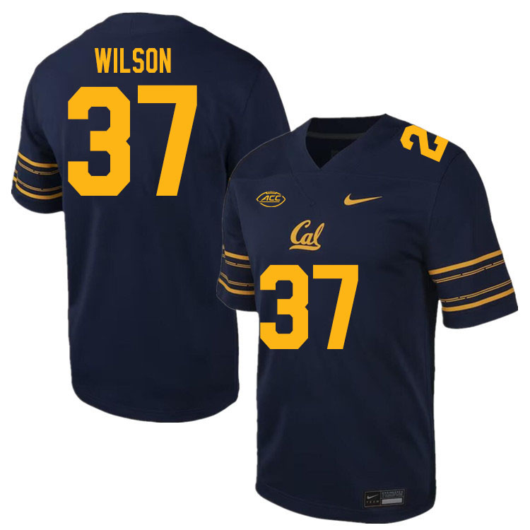California Golden Bears #37 Lachlan Wilson ACC Conference College Football Jerseys Stitched Sale-Navy